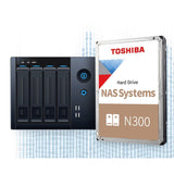 Disco Duro NAS Toshiba N300, 10TB, SATA 6Gbs, 7200rpm, 3.5", 3Y (HDWG11AXZSTA)