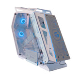 Case Gamer Teros TE1312, Mid Tower, MicroAtx, Sin Fuente, C/ Vidrio templado, Fan ARGB, Blanco, 1Y (TE-1311G)