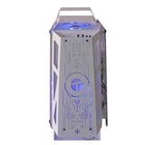 Case Gamer Teros TE1312, Mid Tower, MicroAtx, Sin Fuente, C/ Vidrio templado, Fan ARGB, Blanco, 1Y (TE-1311G)