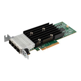 Adaptador Dell HBA 355e, 4 Port SAS, 12 Gbps, PCIe Gen4x8, Perfil bajo, 1Y (405-AAZY)