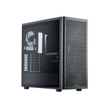 Case Cooler Master Elite 502, Mid Tower, ATX, eATX, iTX, Micro ATX, Vidrio Templado, sin fuente, Negro, 1 año (E502-KGNN-S00)