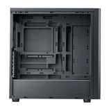 Case Cooler Master Elite 502, Mid Tower, ATX, eATX, iTX, Micro ATX, Vidrio Templado, sin fuente, Negro, 1 año (E502-KGNN-S00)
