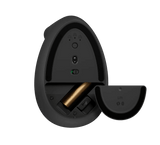 Mouse Logitech Lift Vertical, Zurdo, Negro, Wireless, Bluetooth (910-006467)