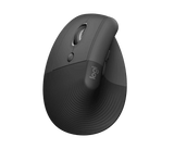 Mouse Logitech Lift Vertical, Zurdo, Negro, Wireless, Bluetooth (910-006467)