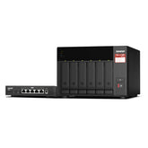 Almacenamiento NAS QNAP TS-673A-SW5T-US, 4C, 8GB RAM, 6 bahías + Switch Qnap SW5T 5P