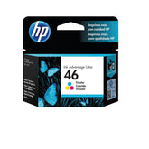 Cartucho de Tinta HP 46 Tricolor 2529, 4729, (CZ638AL)