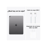 Tablet Apple iPad Air, M3, 8GB, 128GB, 11" Retina, WiFi6E, BT 5.3, eSIM, Gris, 1 año