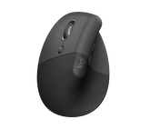 Mouse Logitech Lift Vertical, Zurdo, Negro, Wireless, Bluetooth (910-006467)