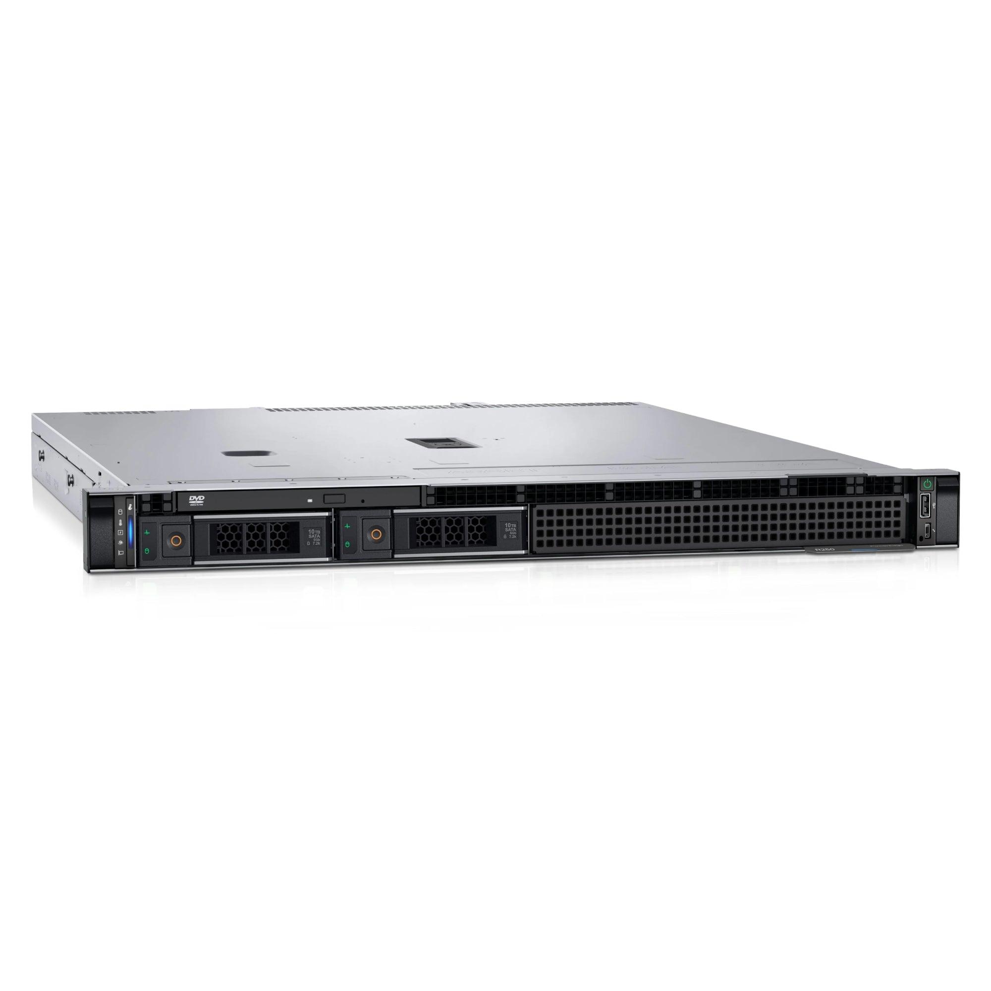 servidor dell poweredge r260 vista frontal sin tapa