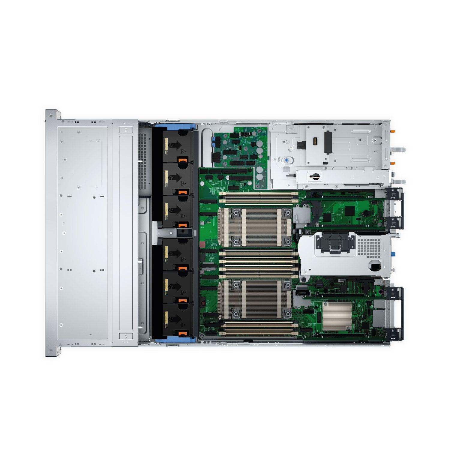 servidor dell poweredge r760xs vista interior