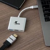Adaptador Xtech XTC-565 Hub USB C A HDMI / USB 3.0 / USB C