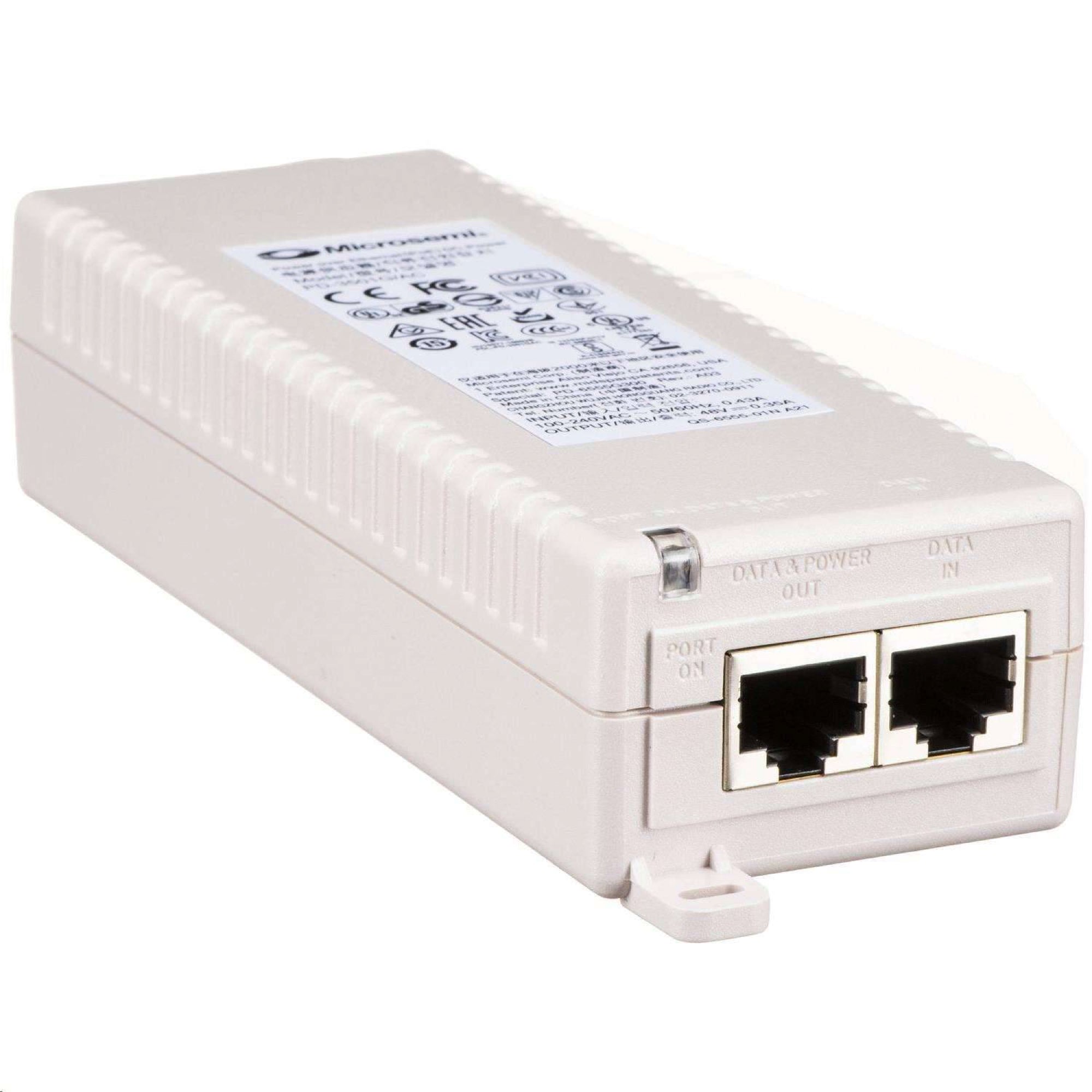 PoE Injector HPE Aruba IO, 15.4W, 1Gbps, 1 Año (R8W31A) Imagen principal del producto