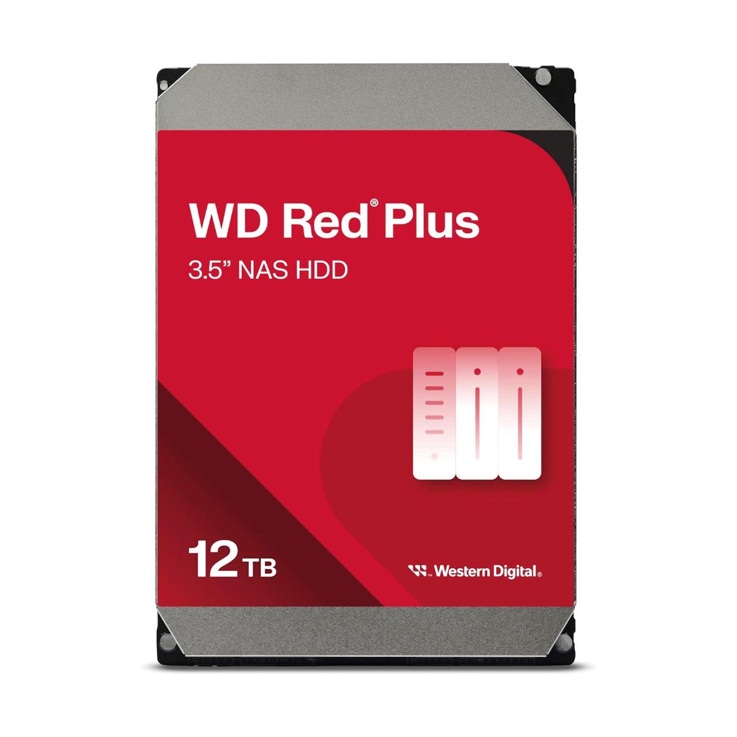 Disco Duro NAS WD RedPlus 12TB, SATA 6Gb/s, 7.2K, 256MB, 3.5", 3Y(WD120EFBX) Imagen principal del producto