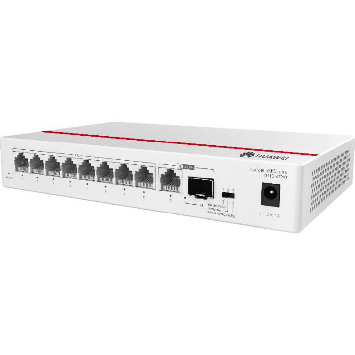 Switch Huawei S110-8T2ST, 8 GbE, sin PoE, 1 Año (S110-8T2ST) Imagen principal del producto