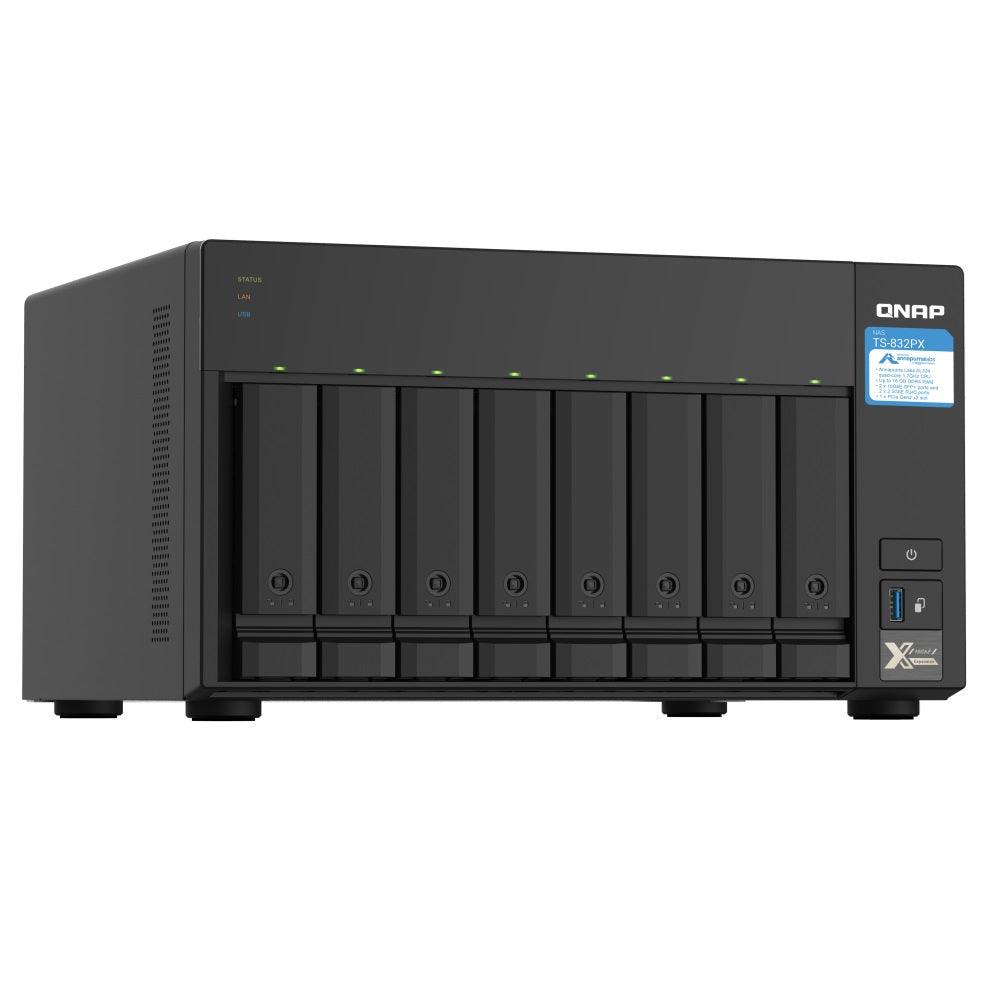 Almacenamiento NAS QNAP TS-832PX-4G, 70TB, 4C, 4GB RAM, 8 bahías, 2 años