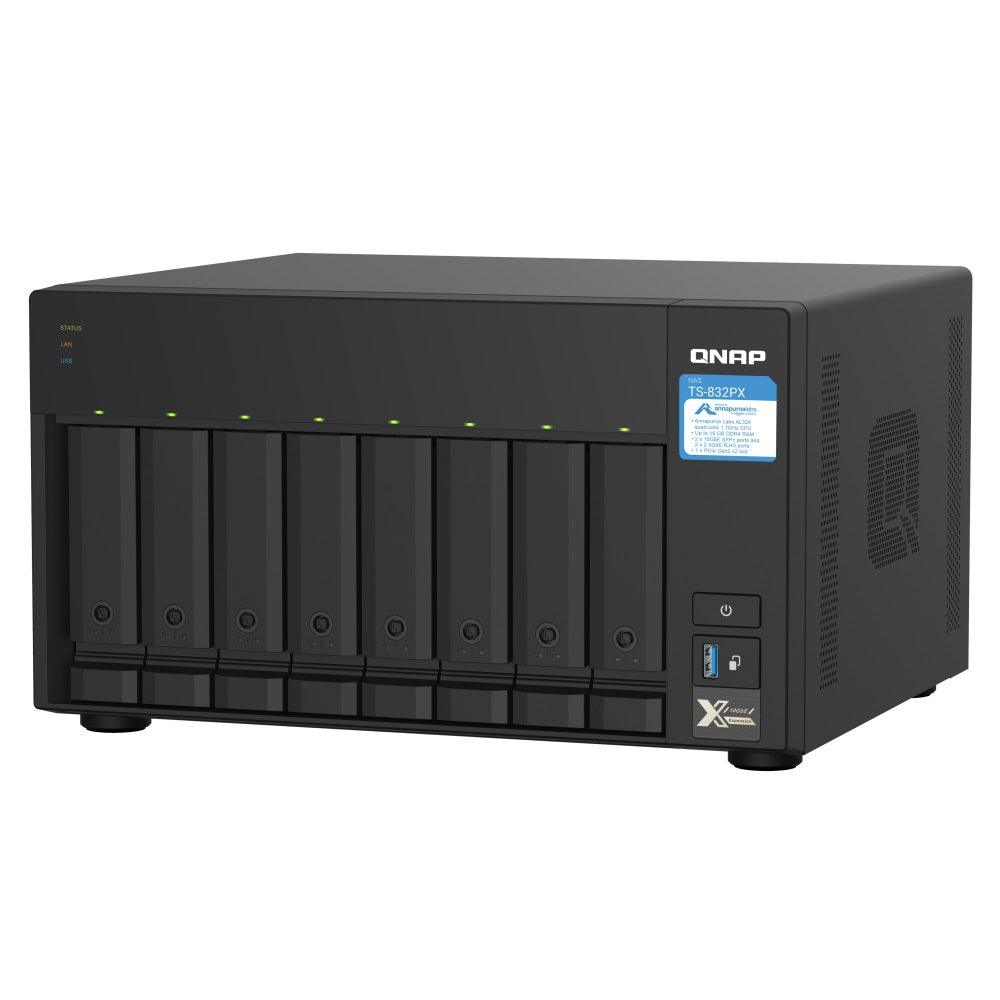 Almacenamiento NAS QNAP TS-832PX-4G, 4C, 4GB RAM, 8 bahías, 2 años
