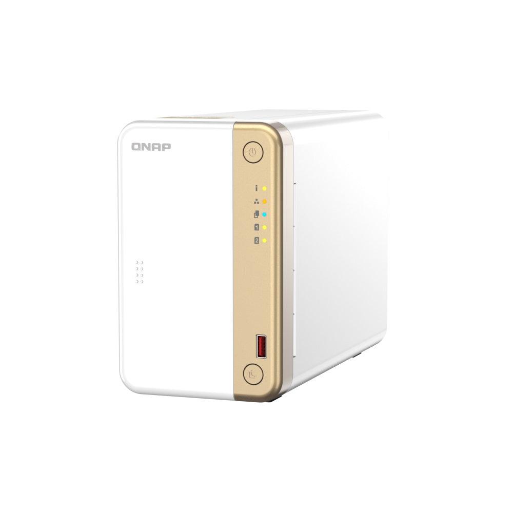 Almacenamiento NAS QNAP TS-262-4G, 0TB, 2C, 4GB RAM, 2 bahías, 2 años