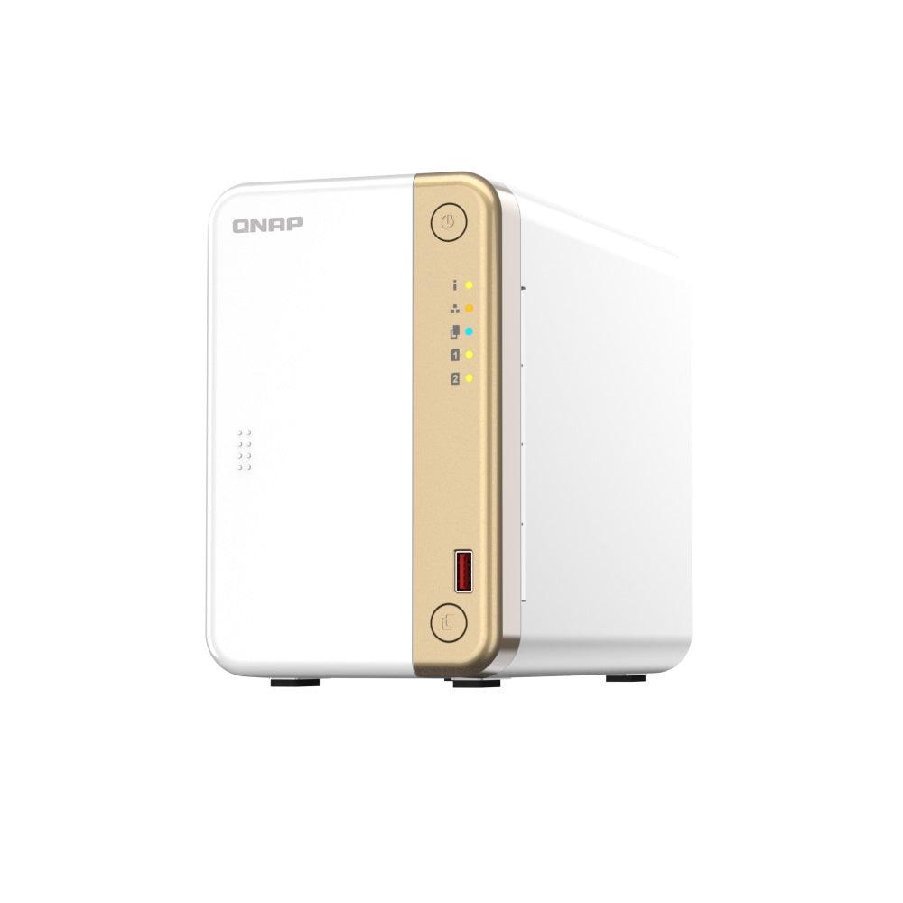 Almacenamiento NAS QNAP TS-262-4G, 0TB, 2C, 4GB RAM, 2 bahías, 2 años
