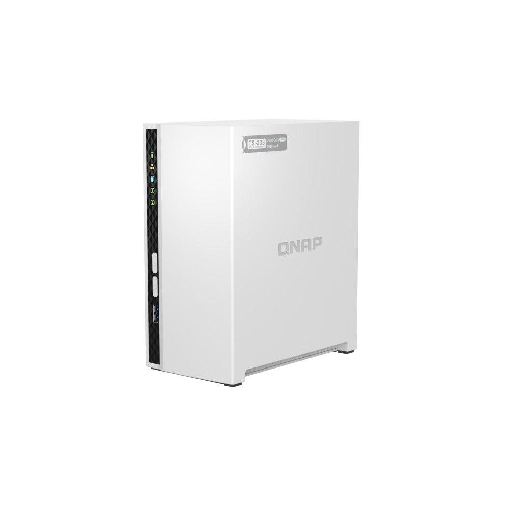 Almacenamiento NAS QNAP TS-233, 0TB, 4C, 2GB RAM, 2 bahías, 2 años