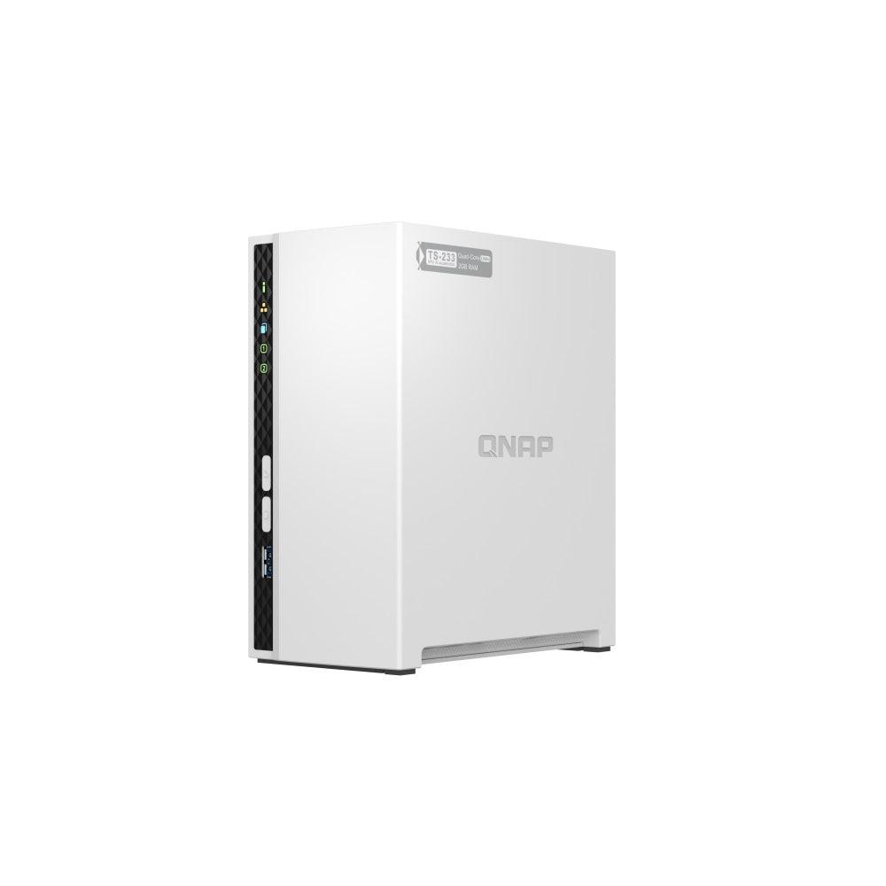 Almacenamiento NAS QNAP TS-233, 0TB, 4C, 2GB RAM, 2 bahías, 2 años