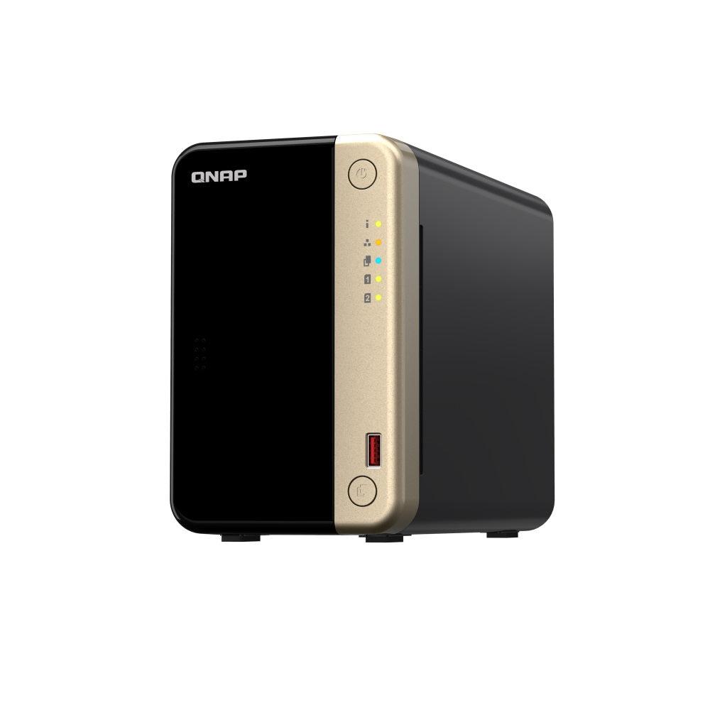 Almacenamiento NAS QNAP TS-264-8G, 0TB, 4C, 8GB RAM, 2 bahías, 2 años