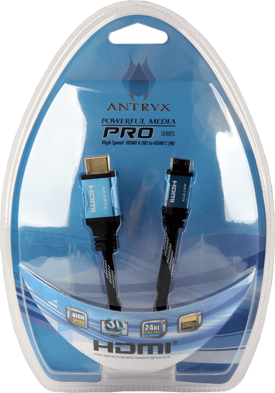Cable Antryx, HDMI - Mini HDMI, 3m. Imagen principal del producto