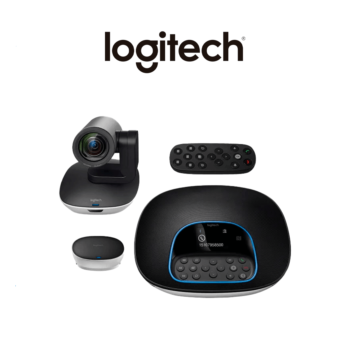 Sistema Videoconferencia Logitech Group, Full HD, control remoto, 2 Años (960-001054) Imagen principal del producto