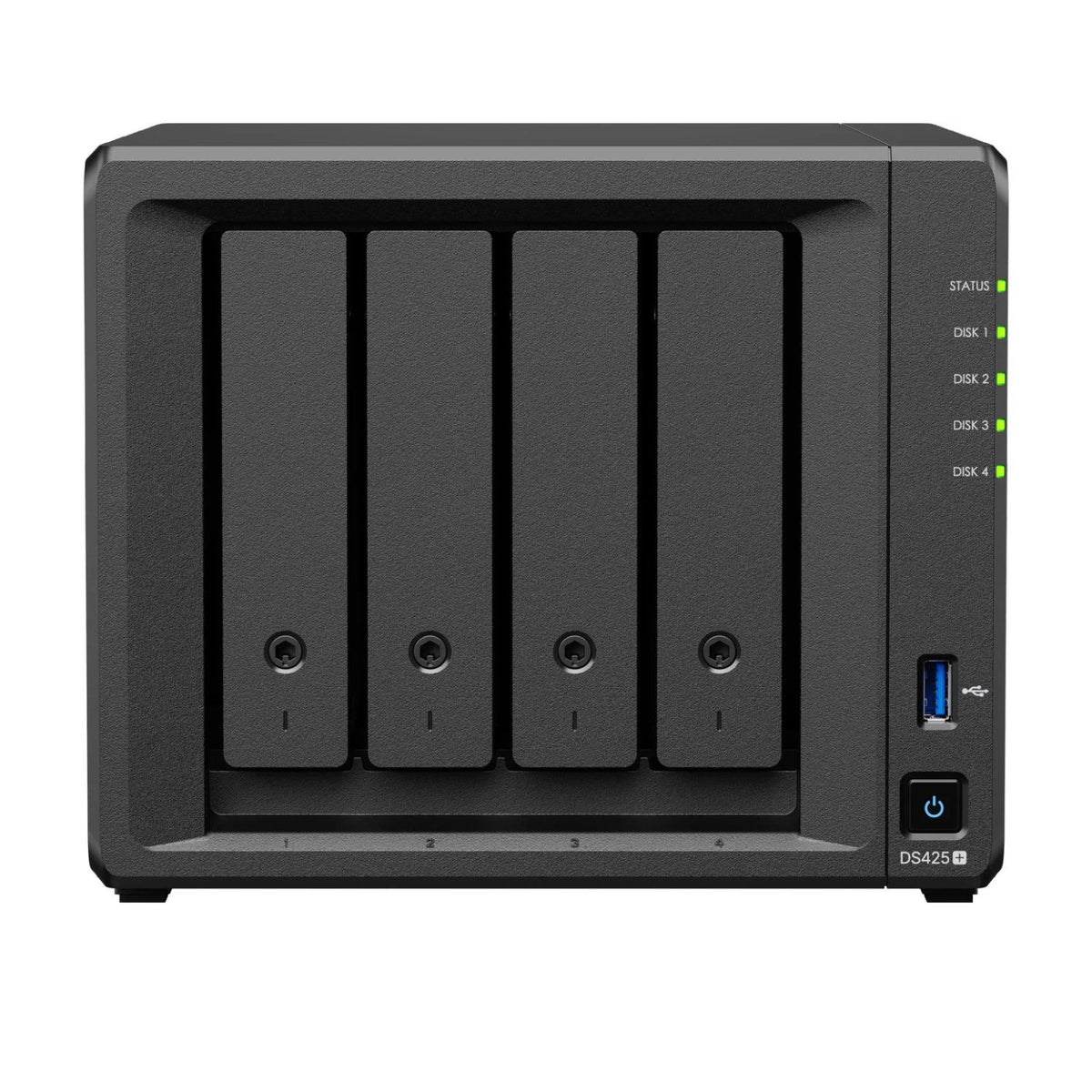 Almacenamiento NAS Synology DiskStation DS425+, 4C, 2GB, 4 bahías, 3 años