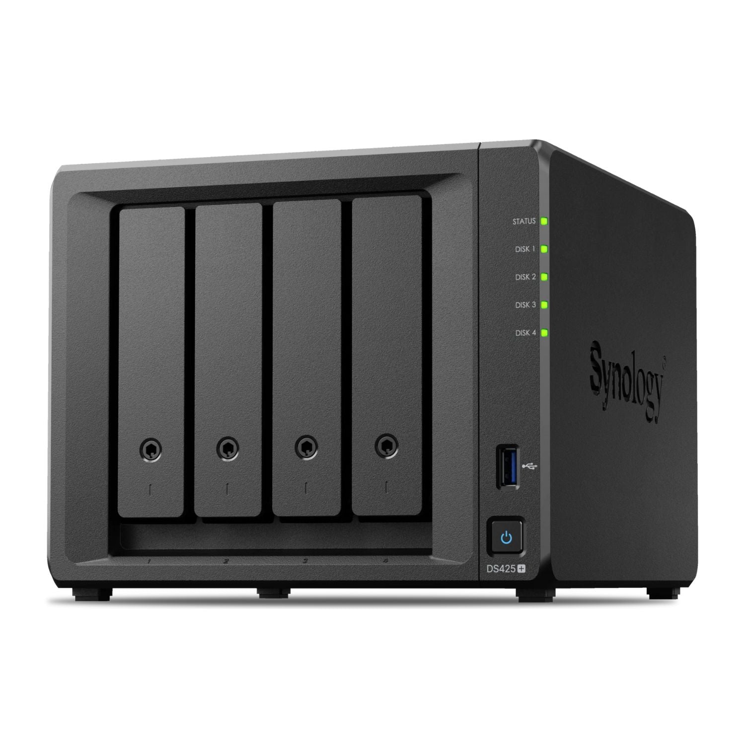 Almacenamiento NAS Synology DiskStation DS425+, 4C, 2GB, 4 bahías, 3 años