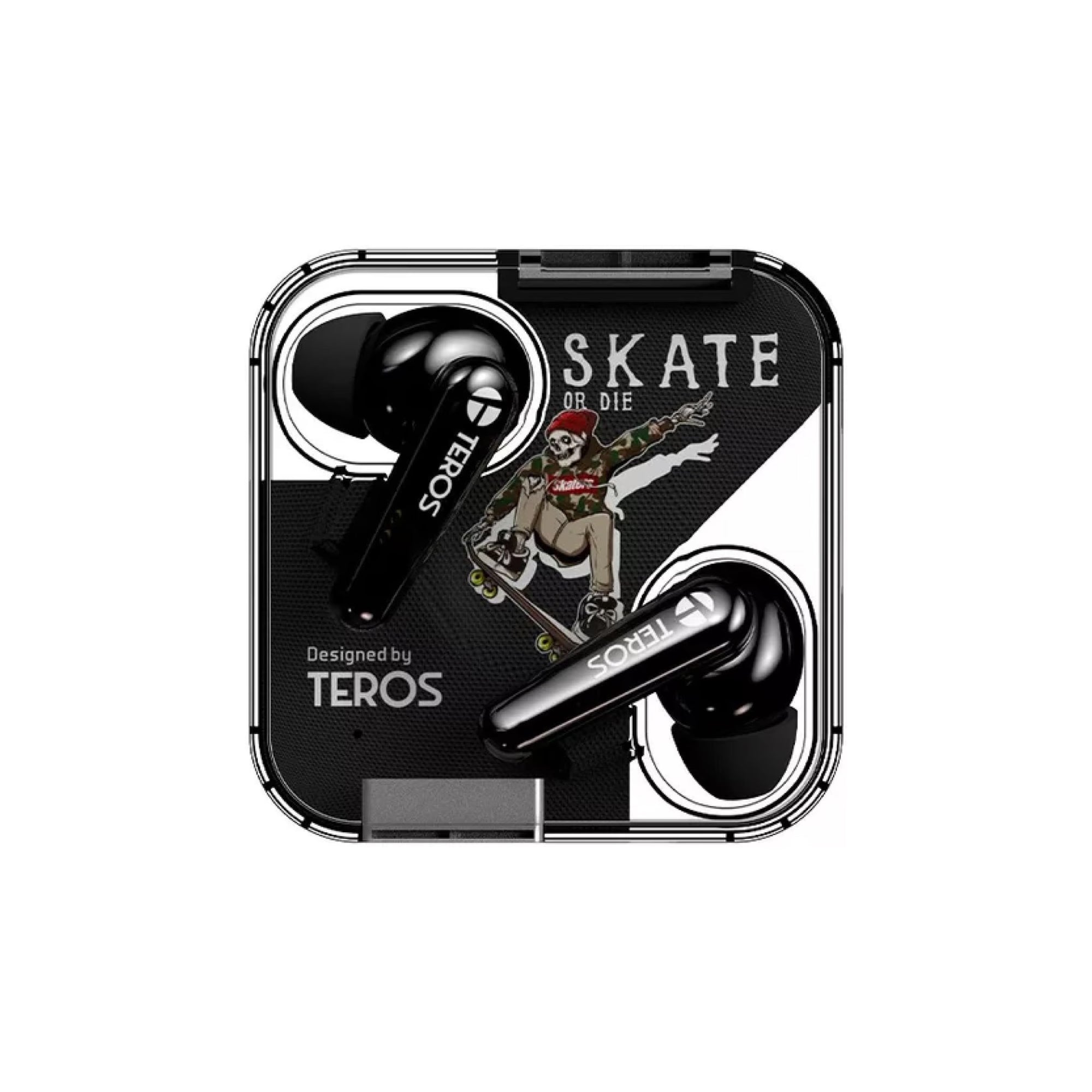 Audífonos Teros TE-8072N, Bluetooth, TWS, Negro, 1 Año (TE-8072N)
