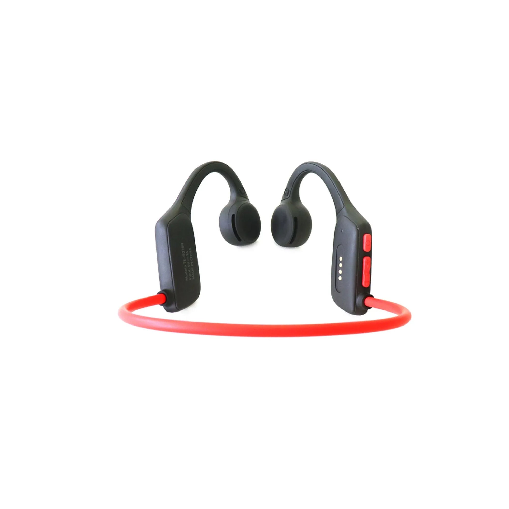 Audifono Teros TE-8078R, Bluetooth, rojo/gris, Conduccion de Aire, 1 año (TE8078)