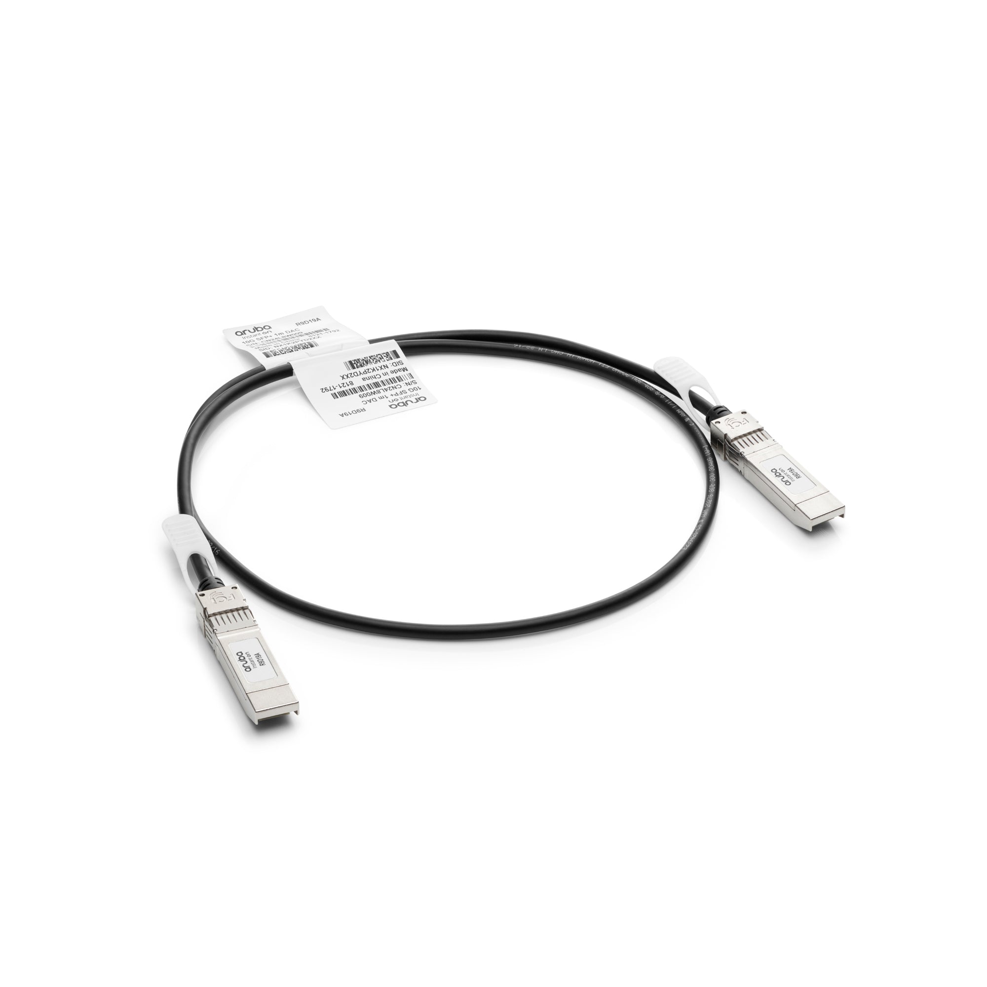 Cable DAC HPE Aruba IO, 10G SFP+, 1 metro, 1 Año (R9D19A) Imagen principal del producto