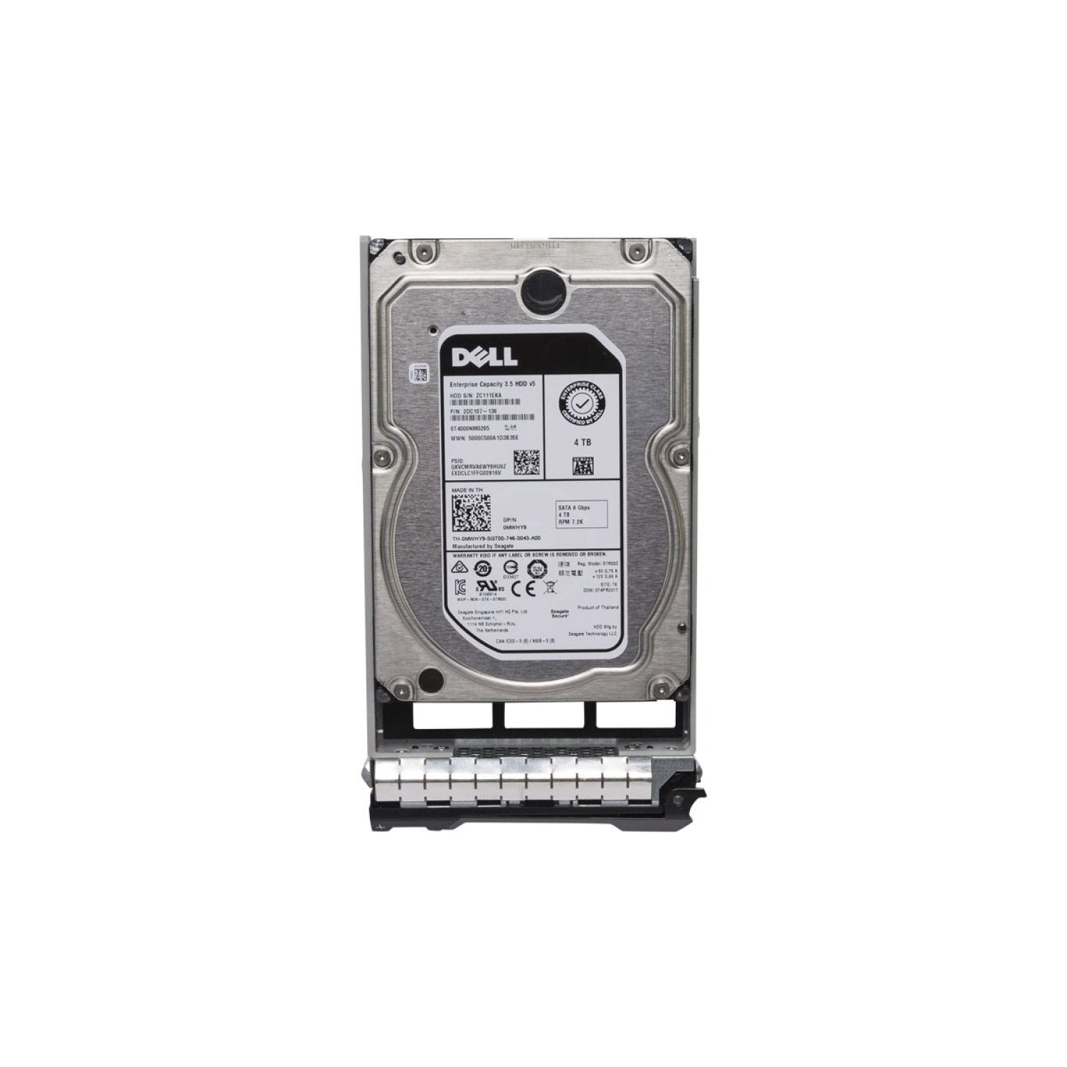 Disco Duro Servidor Dell 4TB, SATA 7.2k, 6Gbps, 3.5'', Caddy 3,5", 1 Año (06KR2M)