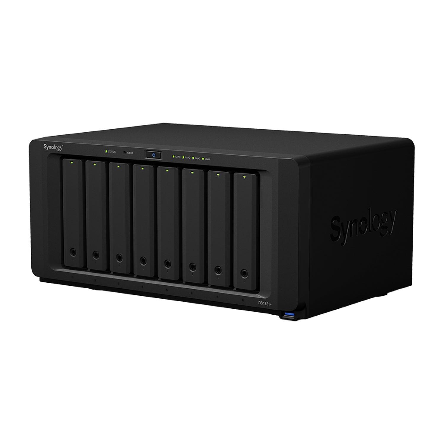 Almacenamiento NAS Synology DiskStation DS1821+, 4C, 4GB, 8 bahías, 0TB, 3 años