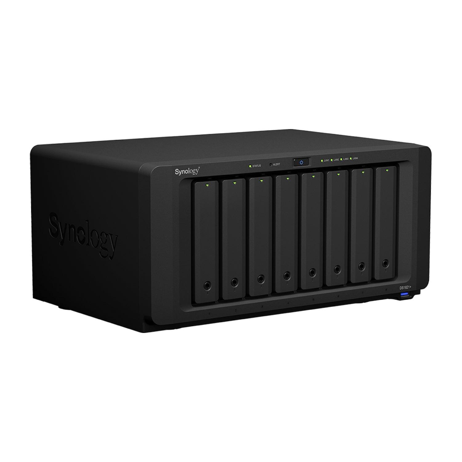 Almacenamiento NAS Synology DiskStation DS1821+, 4C, 4GB, 8 bahías, 3 años