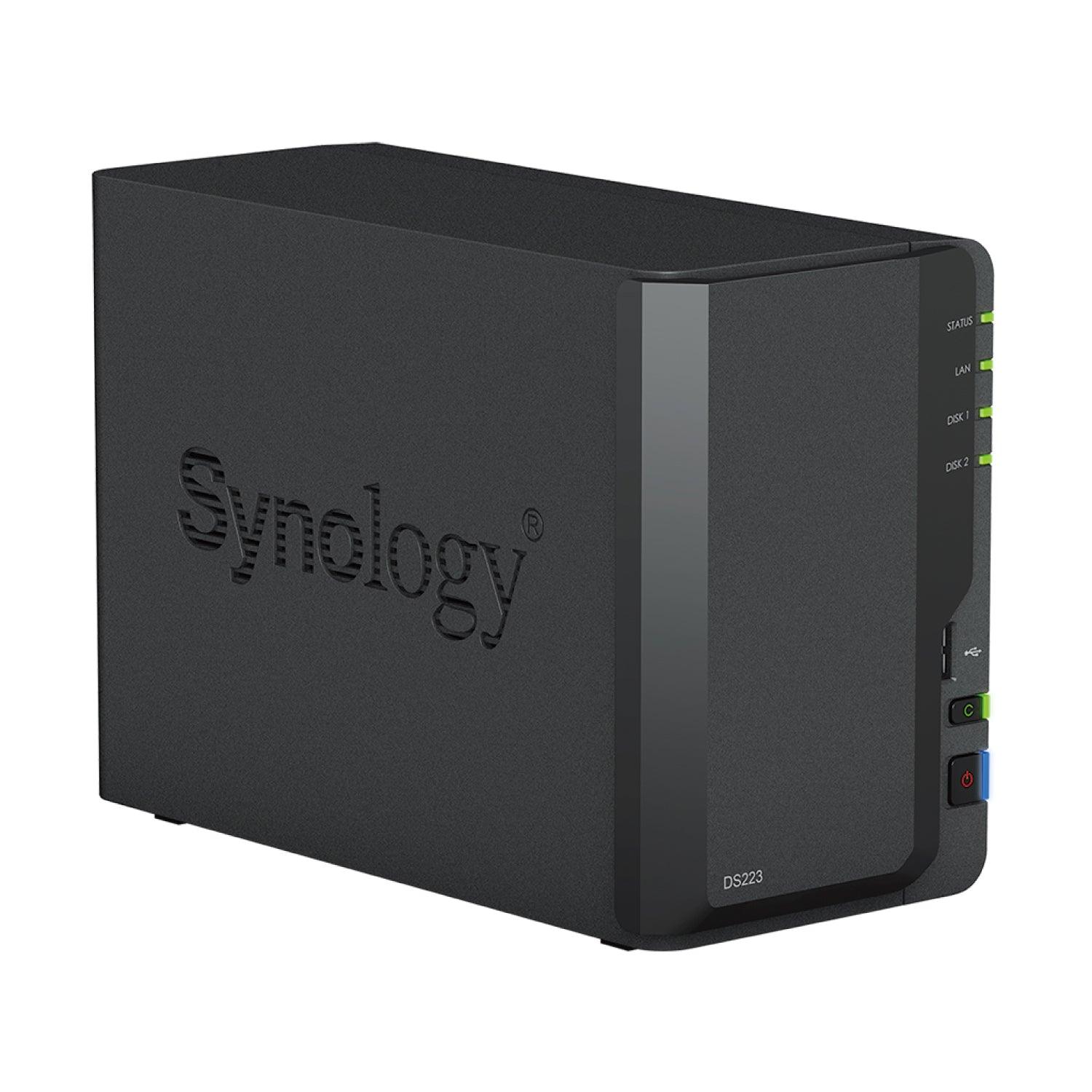 Almacenamiento NAS Synology DiskStation DS223, 4C, 2GB, 2 bahías, 2 años