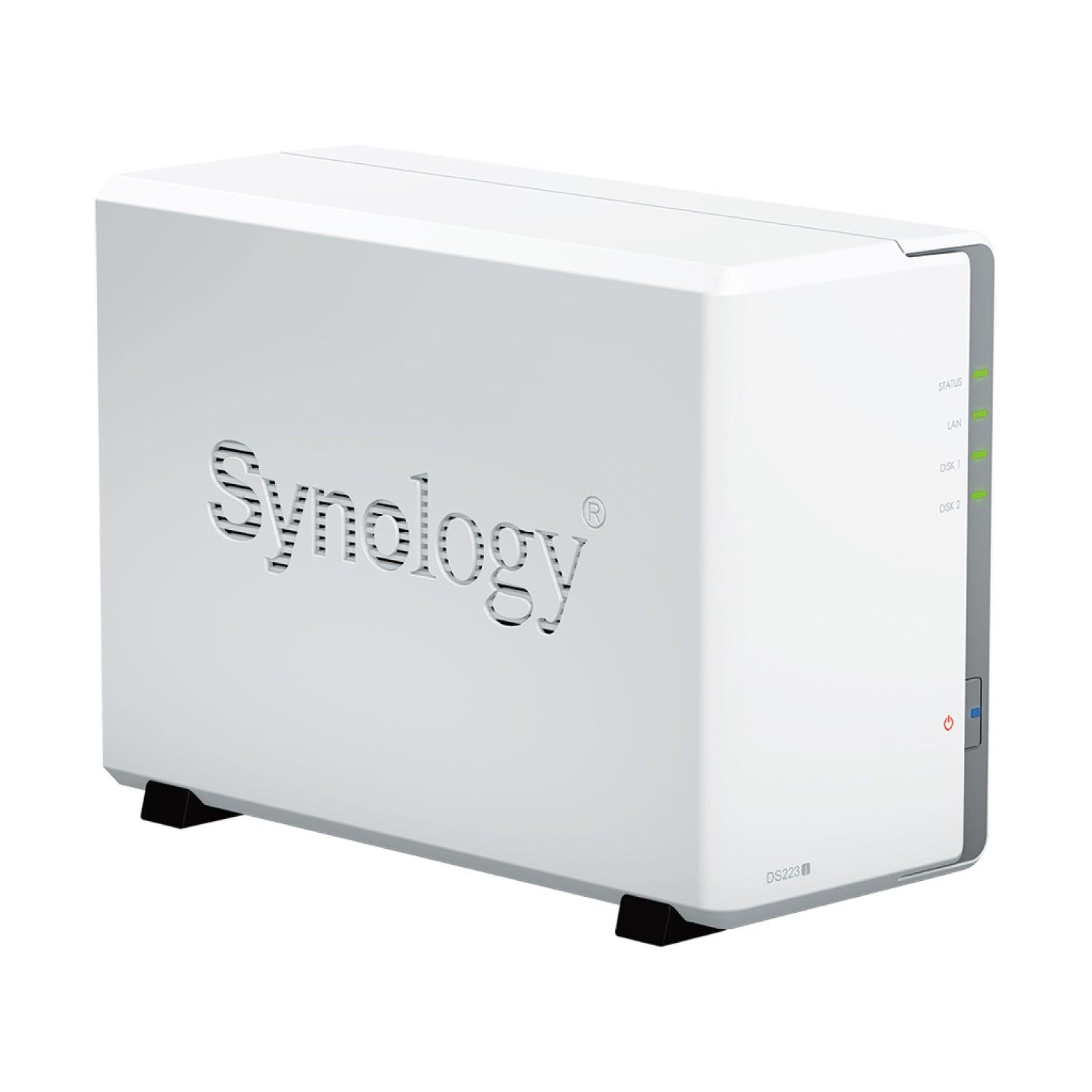 Almacenamiento NAS Synology DiskStation DS223J, 4C, 1GB, 2 bahías, 0TB, 2 años
