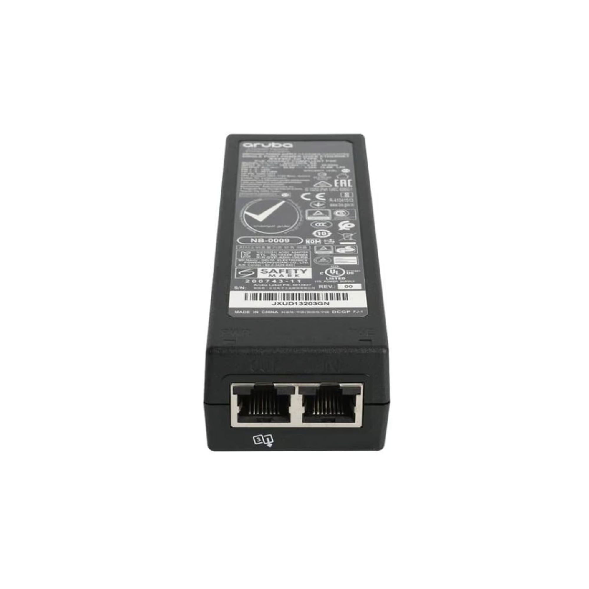 PoE Injector HPE Aruba IO, 30W, 1Gbps, 1 Año (R9M77A) Imagen principal del producto