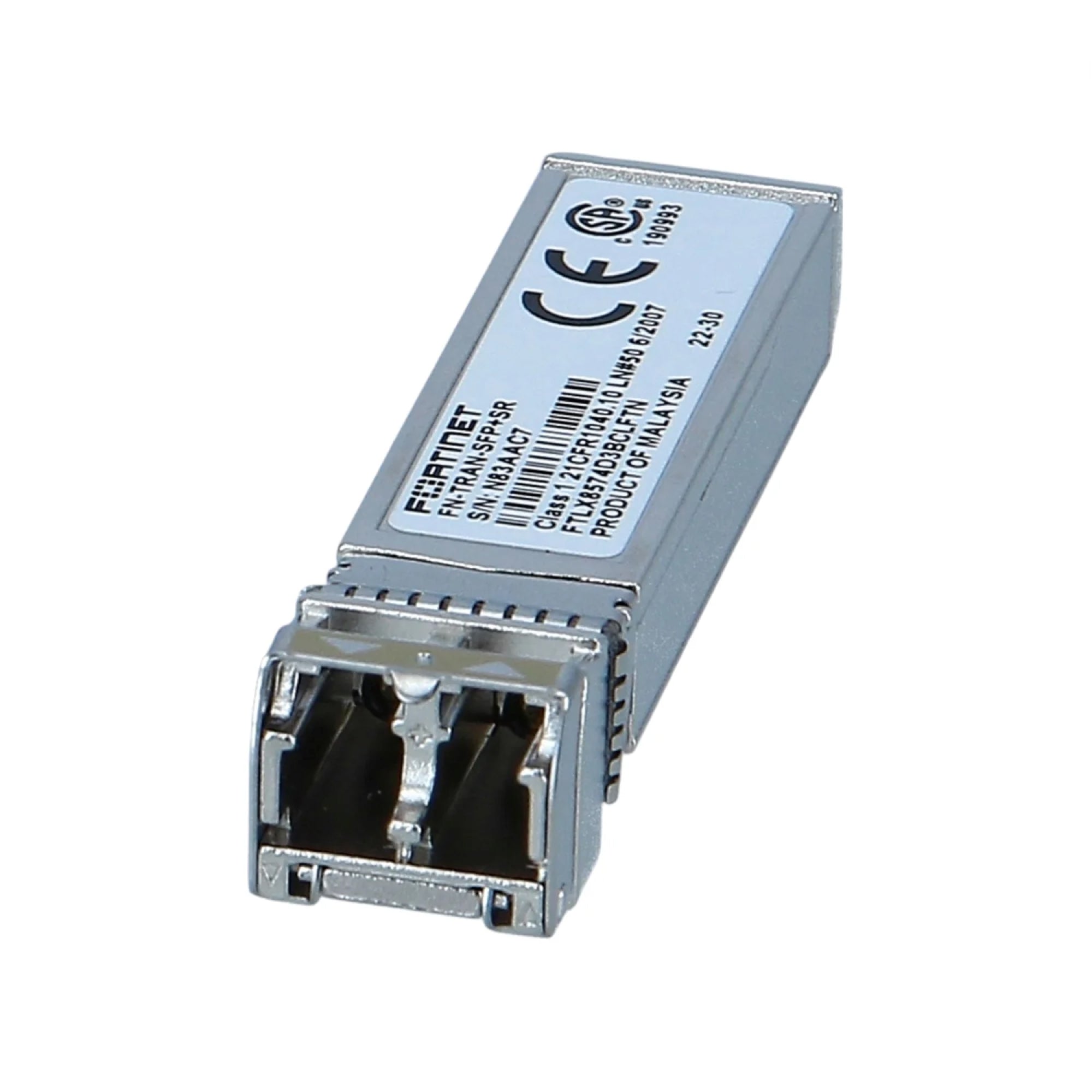 Transceiver Fortinet, SFP+, 10Gbps, 300 metros, LC, SR, SFP+ y SFP/SFP+, 1 Año (FN-TRAN-SFP+SR) Imagen secundaria del producto