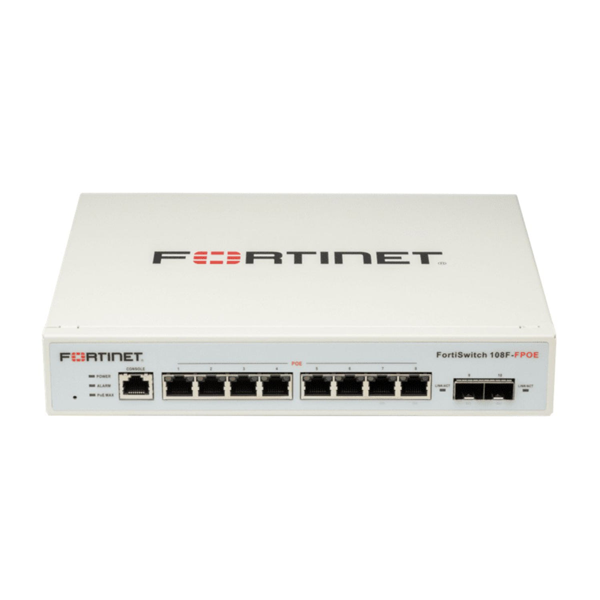 FortiSwitch Fortinet 108F-FPOE, L2+, 8GbE, 10/10 PoE, 2 SFP+, 130W, 1 Año hardware (FS-108F-FPOE)