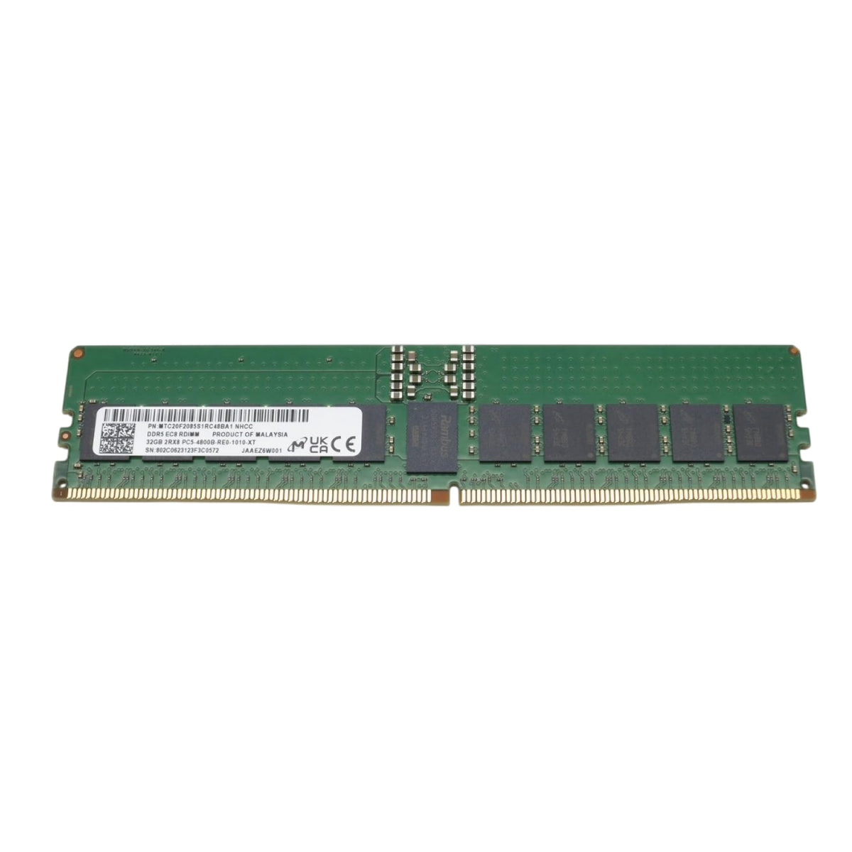 Memoria Servidor DELL 32GB RDIMM, 2Rx8, DDR5, 4800MHz, 1Y (MTC20F2085S1RC48BA1)