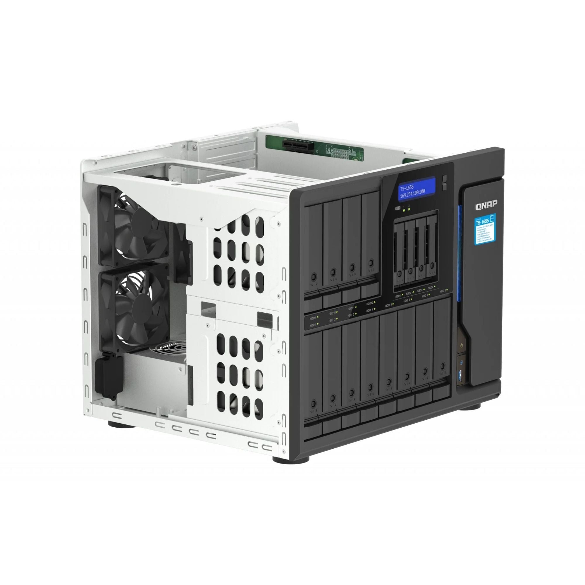 NAS-QNAP-TS-1655-8G-vista abierta