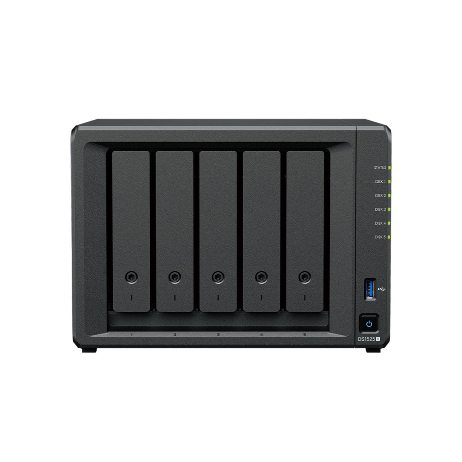 Almacenamiento NAS Synology DiskStation DS1525+, 4C, 8GB, 5 bahías, 0TB, 3 años. Imagen secundaria del producto