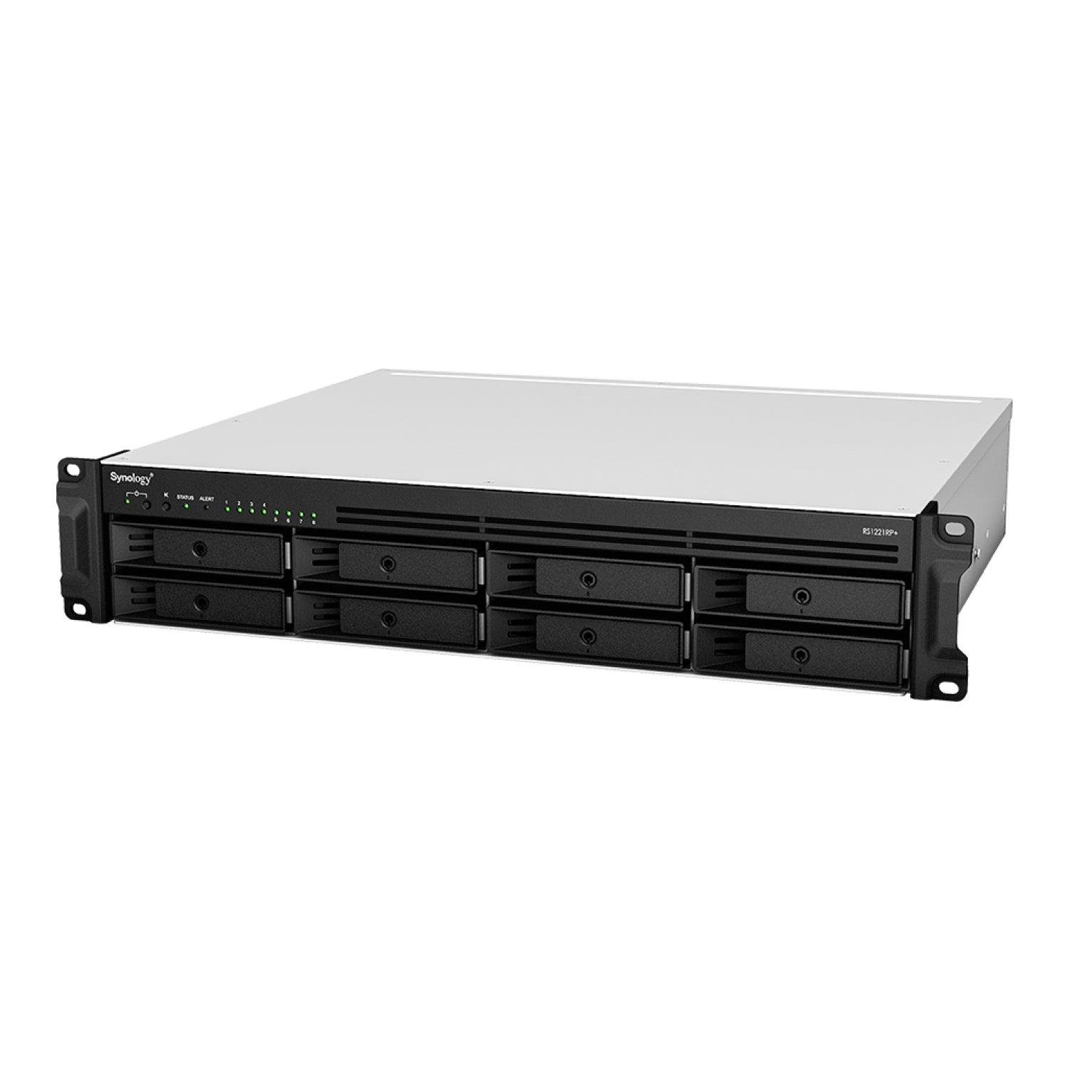 Almacenamiento NAS Synology RackStation RS1221+, 4C, 4GB, 8 bahías, 0TB, 3 años
