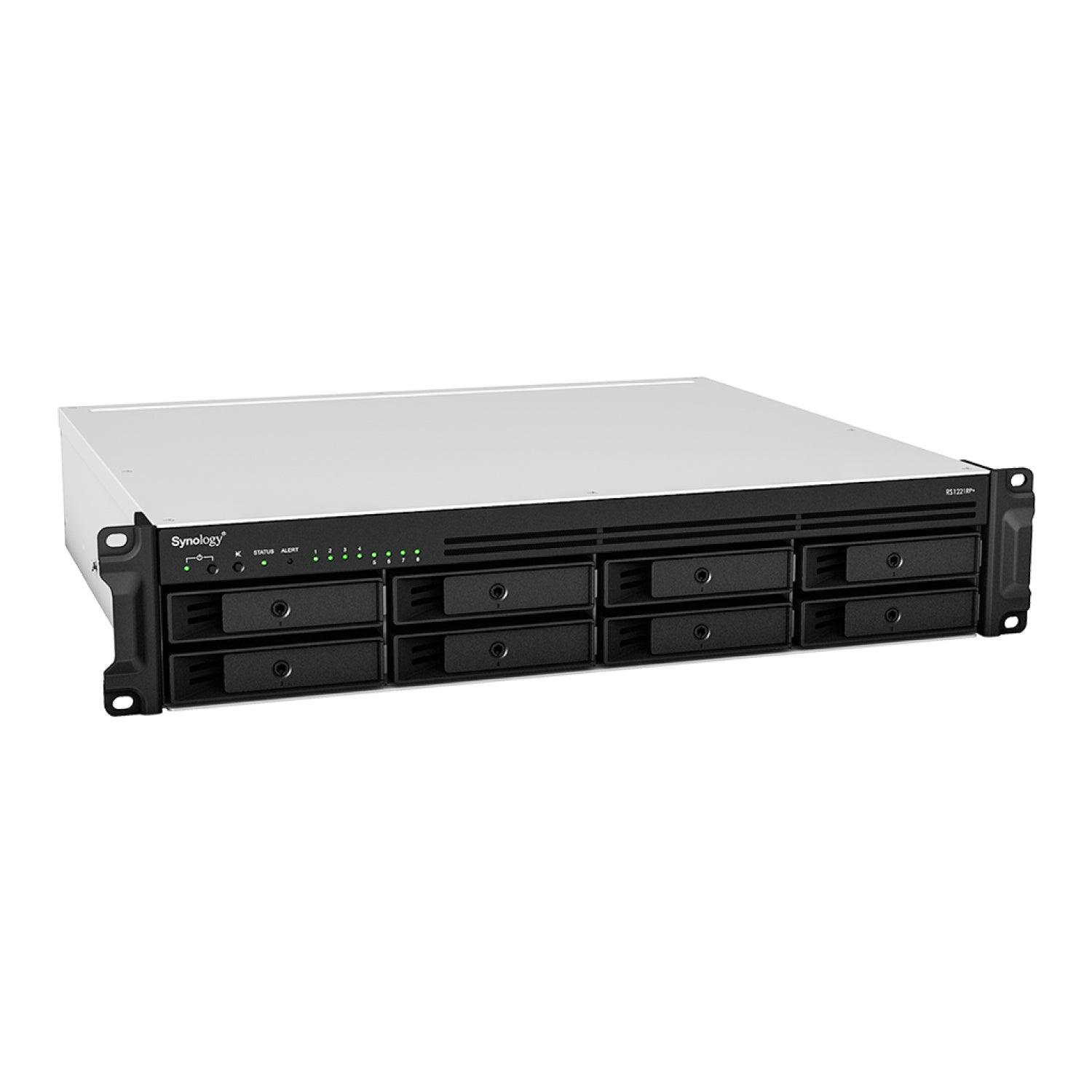 Almacenamiento NAS Synology RackStation RS1221+, 4C, 4GB, 8 bahías, 3 años