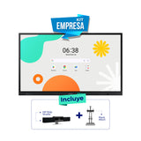 Pantalla Interactiva Samsung 86WAF, 86" Android 14 + Rack móvil + Cámara Poly Studio