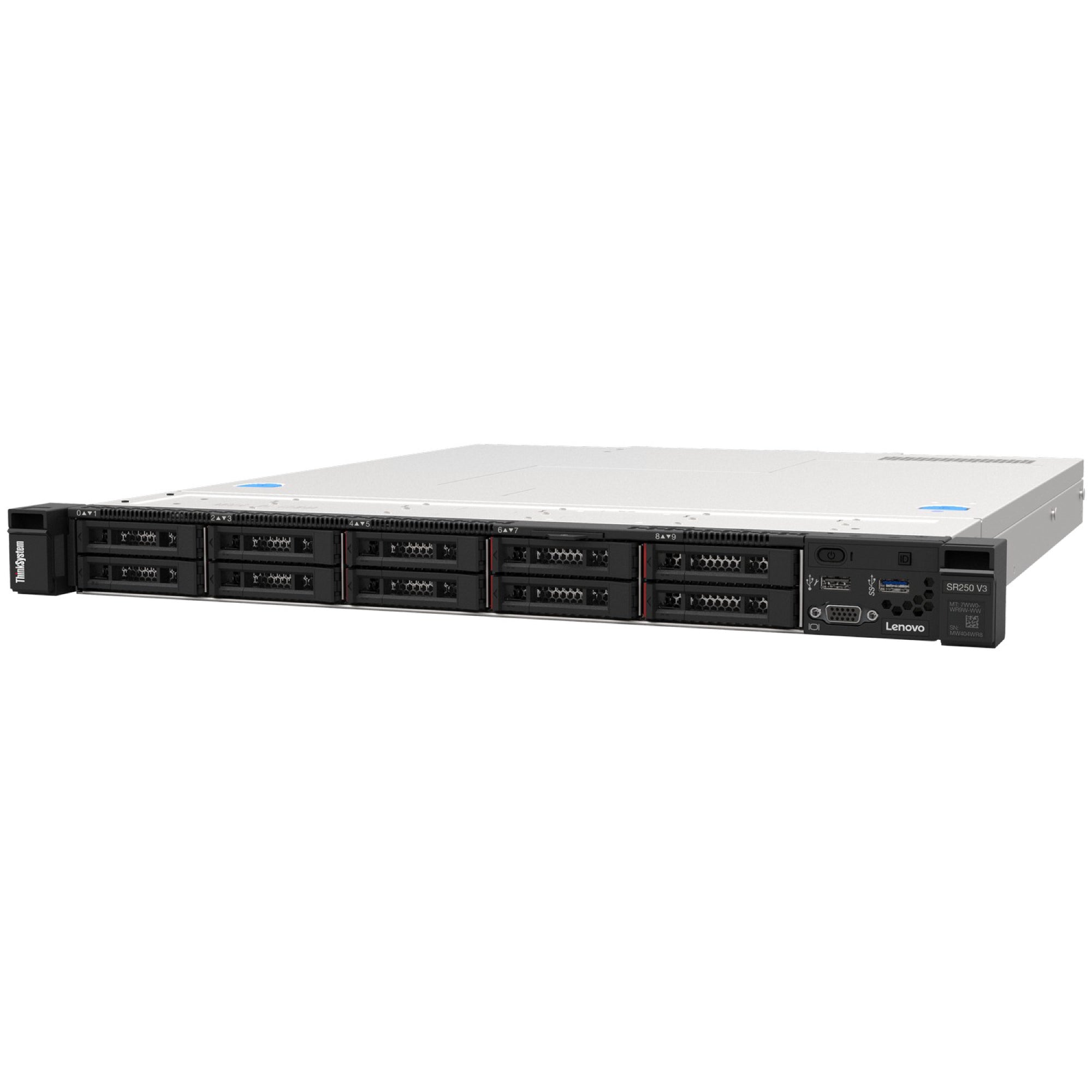 Servidor Lenovo SR250 V3, Intel Xeon 6353P, 8C/16T, 32GB DDR5, 0TB, 8x2.5", 2x800W, 3 Años (7DCLA04TLA) Imagen secundaria del producto
