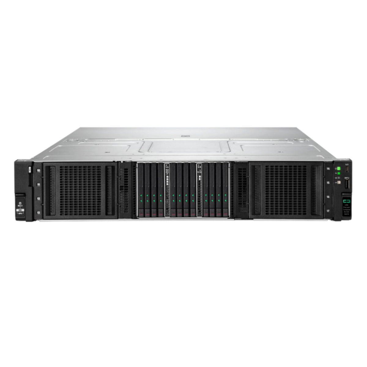 Servidor HPE ProLiant DL340 Gen12, Intel Xeon 6315P, 16C/32T, 2x32GB, 2x480GB, 2x800W, 3 Años (P89963-DM5)
