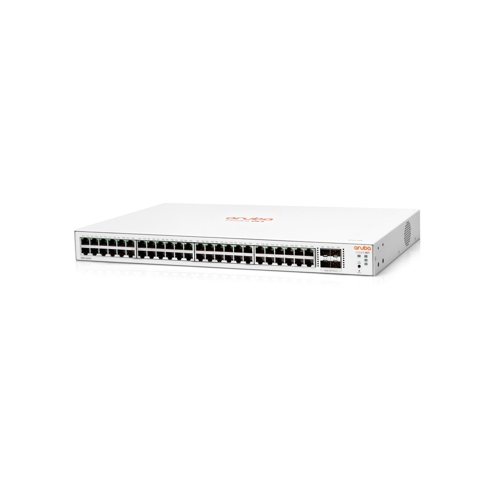 Switch Administrable HPE Aruba IO 1830, 48 GbE, 4 SFP, L2, 2 Años (JL814A) Imagen secundaria del producto