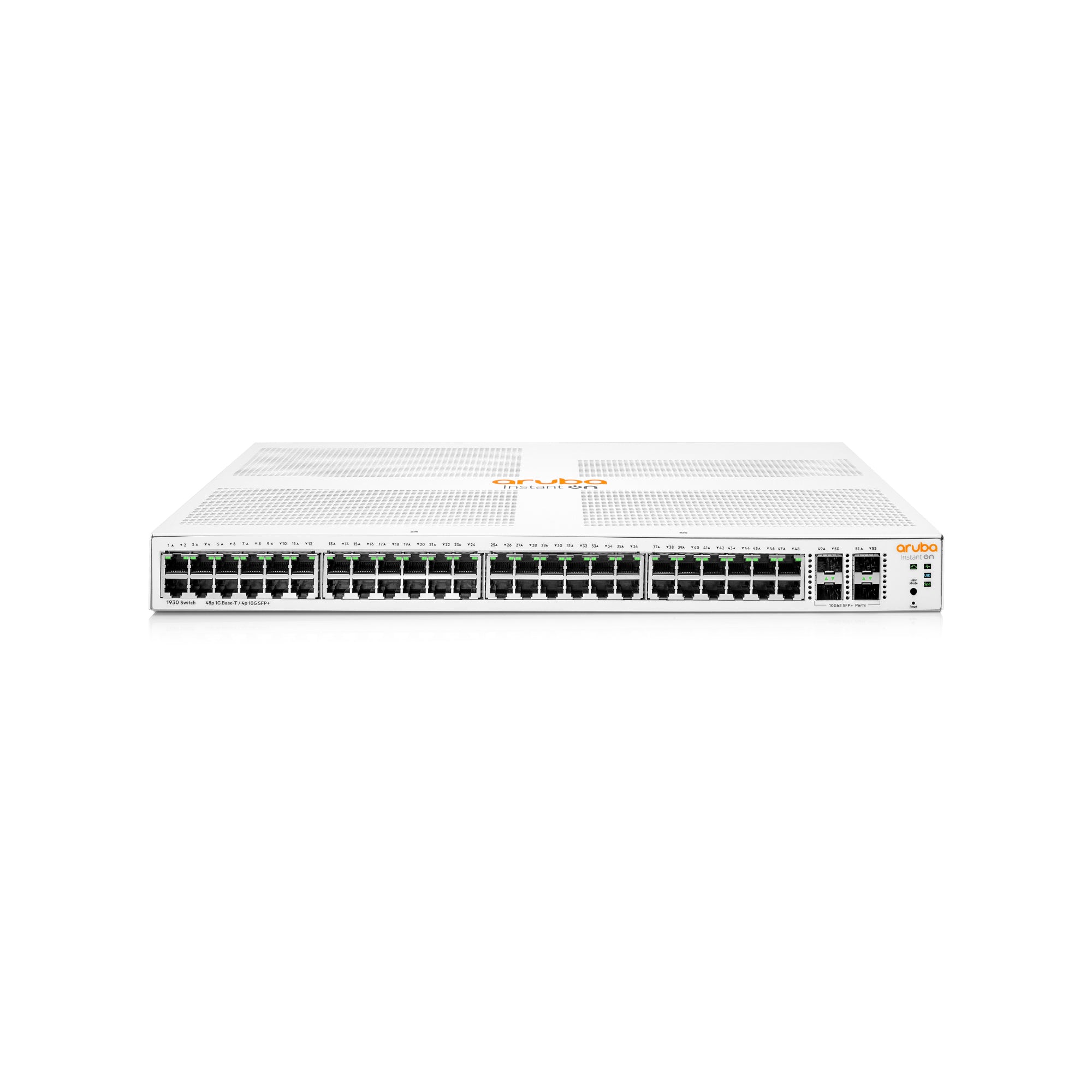 Switch Administrable HPE Aruba IO 1930, 48 GbE, PoE, 370W, 4 SFP+, L2, 2 Años (JL686B) Imagen secundaria del producto
